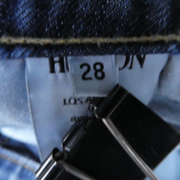 Hudson Denim Jean Cutoffs Shorts Mid Rise Blue - Picture 8 of 11